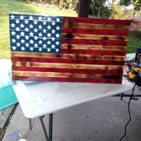 Handmade American flag